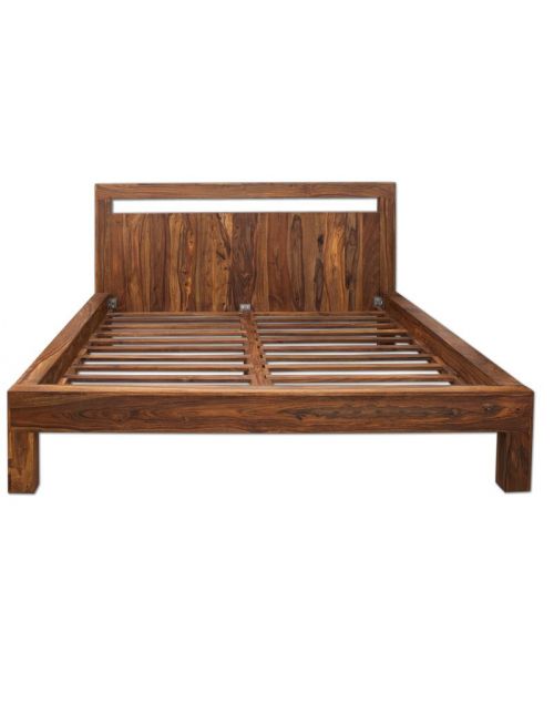 Łóżko drewniane 160x200 PU Brown