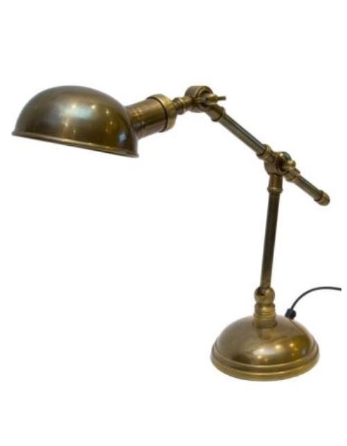 Mosiężna lampa na biurko LAM-008