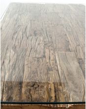 Stół drewniany jadalniany Erosion 180 x 90 x 76 + szkło hartowane