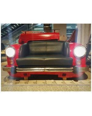 Stylizowana sofa samochód Red CAR 158cm (zapalane światła!)