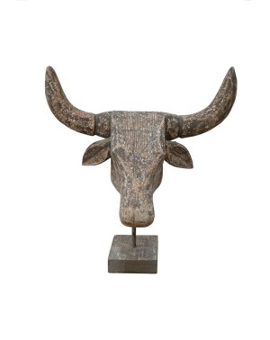 Dekoracja rzeźba Buffalo I ciemny brąz