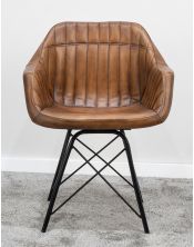 Krzesło z obiciem skórzanym M-17669
