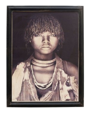 Zola Kobieta z wioski Masajskiej w stroju tradycyjnym, żona charyzmatycznego przywódcy w przededniu zaślubin 92x75
