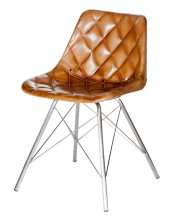 Krzesło z obiciem skórzanym 84x52x48