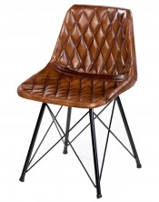 Krzesło z obiciem skórzanym 84x52x48