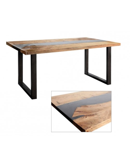 Stół drewniano epoxydowy 2464-Y 180x76x90 cm