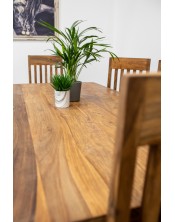 Stół drewniany jadalniany 200/280 PU Brown