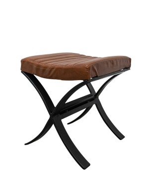 Krzesełko / / podnóżek / siedzisko skórzane loft M-21070