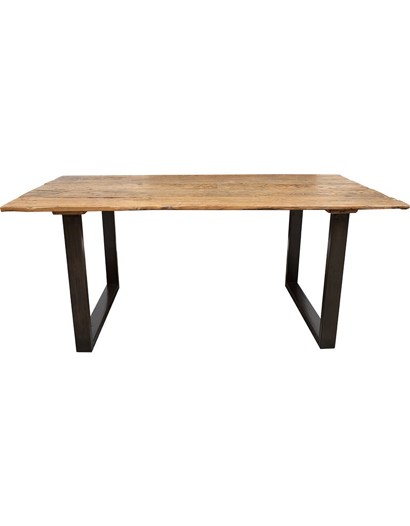 Stół drewniany jadalniany Erozyjny 160 x 90 x 76 + szkło hartowane 10mm