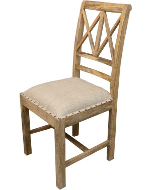 Krzesło Bijapur z drewna Mango