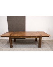Stół drewniany jadalniany 180/280 cm PU Brown