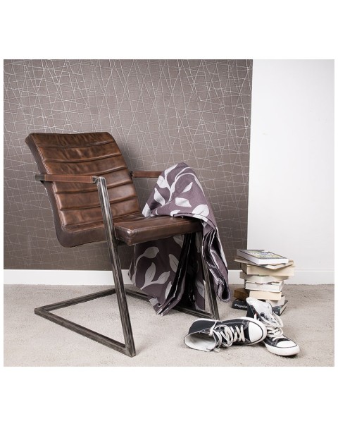 Fotel krzesło brown loft 48x57x91 M-20705
