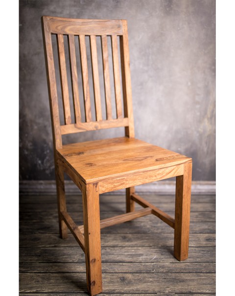Krzesło drewniane PU Light Palisander