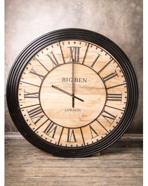 Duży zegar industrialny okrągły "BIG BEN" 100x100cm M-14507