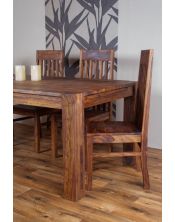 Stół drewniany jadalniany 200/300cm PU Brown
